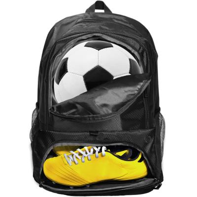 China Shockproof Designed Soccer Ball Backpack For Basketball Football Volleyball Sports Bag With Separate Cleat Shoes And Ball Compartment for sale