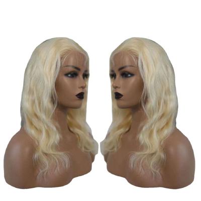 China Wholesale 13*33 Body Wave Deep Loose Wave Remy Hair Lace Front Wigs 16 Inch Tall 100% Virgin Hair Quality 613 Blonde For Black Women for sale