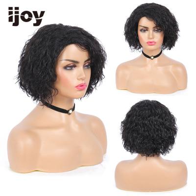 China Real Silky Straight Wave Cuticle Aligned Machine Made Short Curly Special Indian Hair Wig 150% Density 10a Grade for sale