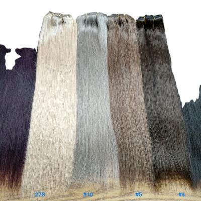 China Luxury Wholesale Virgin Cuticle Aligned Brazilian Hair Extension Bone Straight Clip In Hair Colored Double Drawn Hair for sale