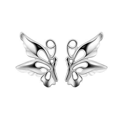 China Fashionable factory sale 925 sterling silver stud earring girl's cute animal butterfly earring for gift for sale