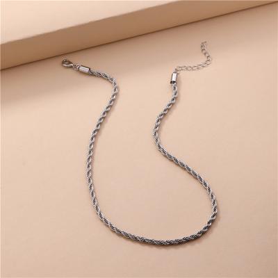 China Fashionable brand popular accessories wholesale chain mount women's mahua chain whip necklace new for sale