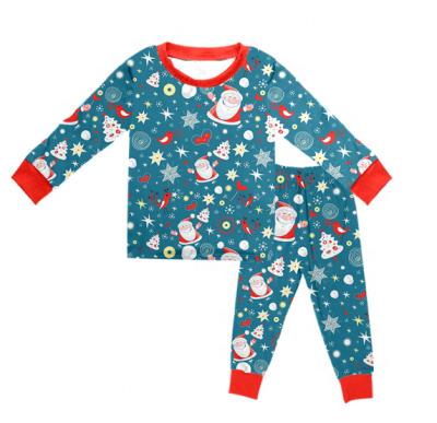 China Hot Sale Polyester/Cotton Halloween Pajamas Set Pumpkin Sleepwear Holiday Pajamas Kids Halloween Pajamas for sale