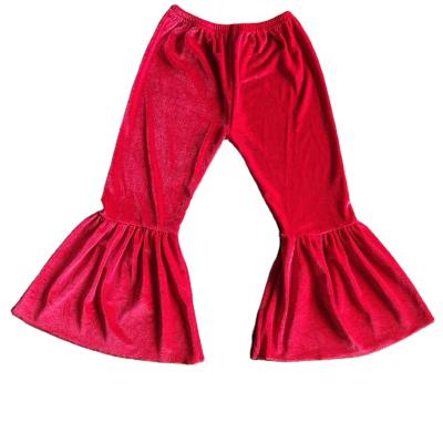 China Polyester/Cotton 2021 Hot Sale Children Christmas Clothing Girls Long Pants Baby Kids Winter Pants Trousers for sale