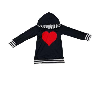 China Polyester Black T-shirt / Cotton Kids T-shirt Long Sleeve With Hat Clothes Children Western Clothes for sale