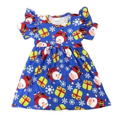 China Anti-wrinkle kids clothing girl dresses christmas kids dress clothes for kids baby summer dress patterns for sale