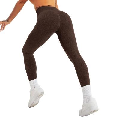 China Seamless Hot Selling Women Breathable Fitness Tights Waisted Belly New High Order Crac! crack! butt yoga gaiters for sale