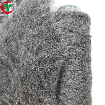 China Running High Quality Anti-Static Stain Angora 50 Yarn For Hat Knitting Mink Yarn Fluffy Soft Hair 1/15Nm Long for sale