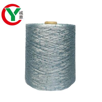 China Hot Sales 2mm 3mm 4mm Fancy Yarn Anti-static Sequin Yarn For Knitting Colorful Crochet Yarn for sale