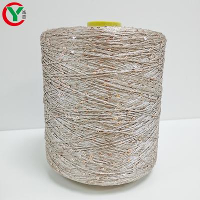 China China Supplier Wholesale 2mm Antistatic 100%Polyester Sequins Glitter For Hand Knitting for sale