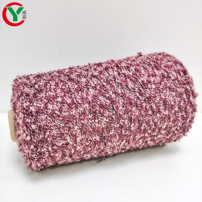 China Sustainable Polyester Loop Yarn / Fancy Sweater Knitting Yarn For Machine Low Price Yarn For Knitting Nice Quality for sale