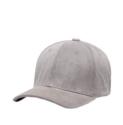 China COMMON Suede Corduroy Baseball Cap White Private Label Hat Custom Baseball for sale