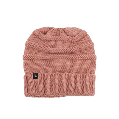 China Winter Black Red Pink Acrylic Customized COMMON Beanie Knitted Hats Warm Logo Women Men Fashion 100% for sale