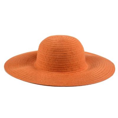 China Common Hot Sale Elegant Lady Straw Hat Classic Floppy Straw Hat Braids Summer Hats for sale