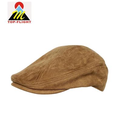 China Character Ivy Cap Wholesale Plain Beret Covers Men's Suede Ivy Hat for sale