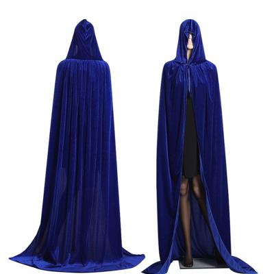 China Promotional Custom Long Dress Halloween Costume Ideas Halloween Role Role Playing Adult Cosplay Hoodie Cosplay Cape for sale