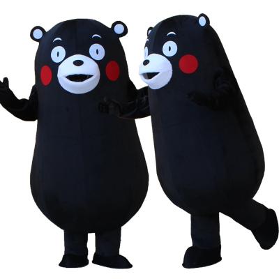 China Halloween Dress Up Dresses Wholesale Custom Adult Cartoon Character Costume Black Bear Cosplay Costume Mascot for sale