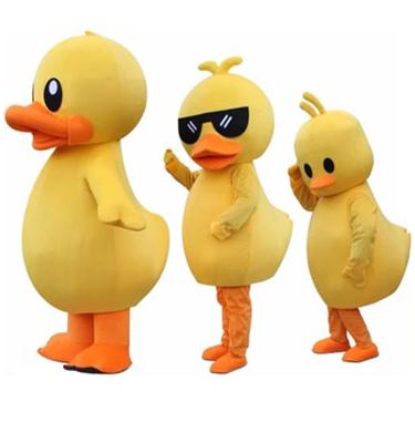 China Advertising Duck Cosplay Custom Animal Pink Costume Adult Yellow Duck Mascot Costume the same style from asTiktok for sale