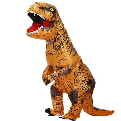 China Halloween dress up dresses Halloween trex inflatable dinosaur costume for adults kids dinosaur holiday party giant inflatable costume for sale