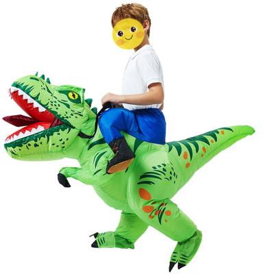 China Inflatable Halloween dress up dresses kids ride-on t-rex dinosaur costume spinosaurus costume offer inflatable dinosaur costume for wholesales for sale