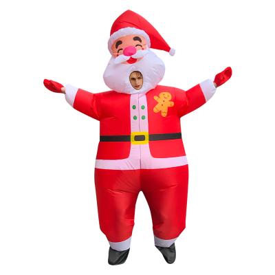 China OEM High Quality Inflatable Santa Claus Costumes Holiday Party Inflatable Christmas Costume Customized Available for sale