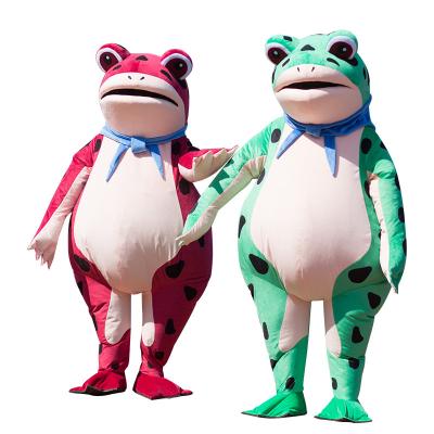 China The whole net hot funny frog mascot cosplay costume can walk free performance doll costume used for advertising activities for sale