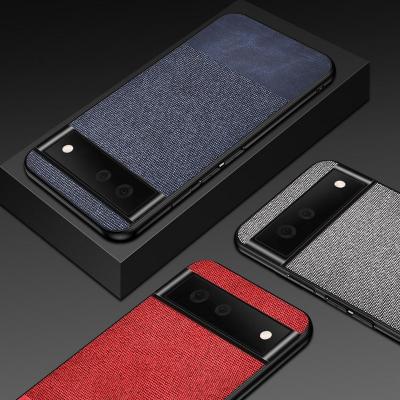 China free shipping luxury Anti-drop fabric texture case for pixel 6 pro case soft phone case for google pixel 5A 5 4A 5G pixel 4 XL fundas for sale