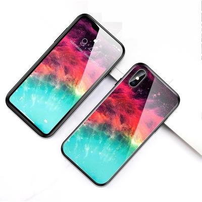 China Free Shipping Quality TPU Cover For iPhone 12 11 pro X Max XR XS 8 7 plus Starry Marble 6S Tempered Glass Silicone Phone Case for sale