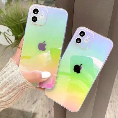 China Free Shipping Shockproof Colorful Mobile Cover For iPhone 13 12 Pro Max Mini X XR XS Color Changing Fashion Cell Phone Case for sale