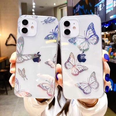 China free shipping Anti-drop butterfly mobile cover for iPhone 12 case 11 pro Max Mini X XR XS bags Shell 2021 new fashion mobile phone case for sale