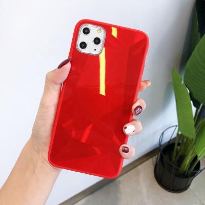 China Free Shipping Mirror Diamond Jelly TPU Case For iPhone 12 11pro XR XS Max Max 6s 7 8plus Cell Phone Shine Color Shell Cover Coque for sale