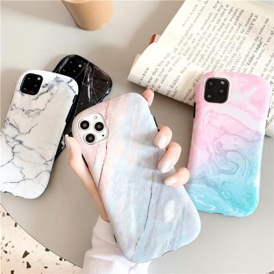 China Free Shipping Marble Shockproof Phone Case For iPhone 13 12 11 Pro X Max XR XS 8 7 Plus Shine-resistant Soft TPU Cell Phone Cover for sale