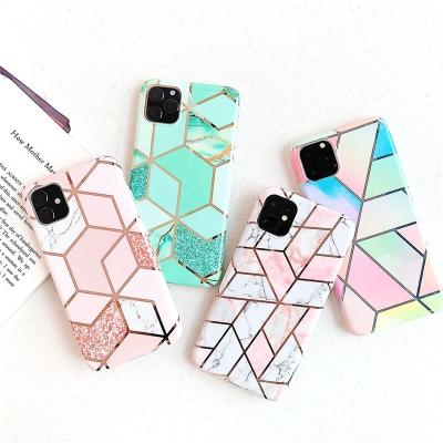 China Free Shipping Marble TPU Phone Case For iPhone 12 11 pro X Max XR XS 8 7 plus Soft TPU Back Cover Luxury Mobile Phone Shell Case for sale