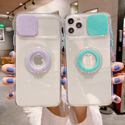 China Free Shipping Shockproof Finger Ring Mobile Cover For iPhone 13 12 Pro Max Mini Fashion Camera Protector Soft Cell Phone Case for sale