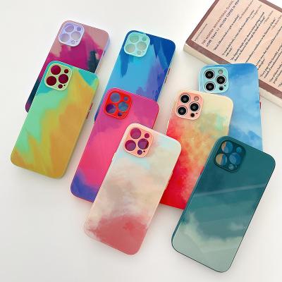 China free shipping Anti-fall colorful painting mobile cover for iPhone 12 pro case 2021 Max Mini X XR XS fashion cell phone case beautiful for sale