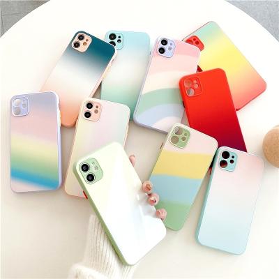 China Free Shipping Colorful Shockproof Mobile Cover For iPhone 13 12 Pro Max Mini X XR XS Case 2021 New Beautiful Fashion Cell Phone Cases for sale