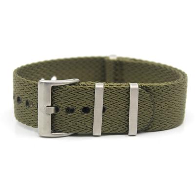 China Skin Friendly Factory Military Premium 1.6mm Braided Nylon NATO Strap 20mm 22mm Woven Double Pass Variable Watch Band for sale