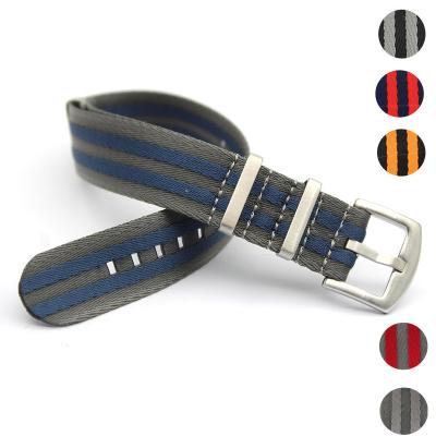 China Skin Friendly Seat Belt NATO Straps Nylon Watch Straps NATO Watch Buckles High Quality Fabric Strap 20/22mm Watch Bands for sale