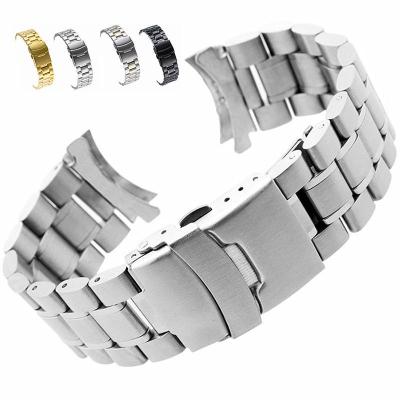 China Water Resistant Yunse 316L Stainless Steel Watch Band Solid Stainless Steel Dive Chain for Seik0 and Panera1 18 20 22mm, Multi Colors for sale