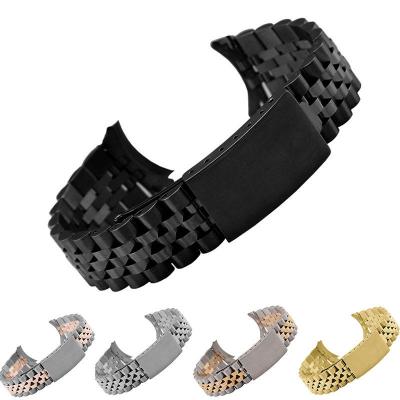 China Luxury Water Resistant 316L Stainless Steel Watch Band Chain In Running Solid Stainless Steel Strap, High Quality Metal Watch Strap for sale