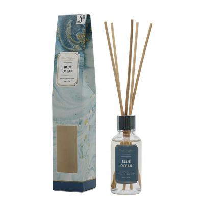 China Room Preservation Fresh Fireless 30ml Mini Reed Diffuser Glass Air Aromatherapy Bottles For Hotel for sale