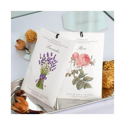 China Sustainable Series Deodorizing Floral Wardrobe Scented Drawer Sachets Perfume Bag for sale