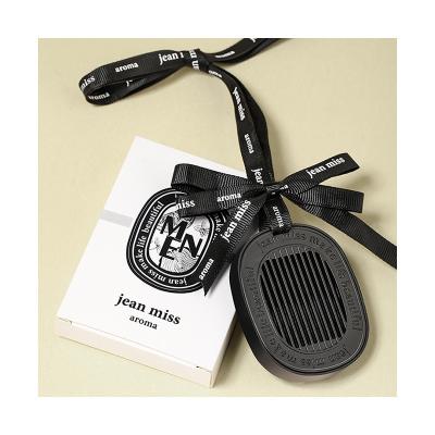 China Modern Premium Black Car Perfume Hanging Tablet Car Air Freshener for sale