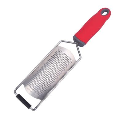 China Universal Kitchen Accessories Stainless Steel Food Grade Zester Viable Cheese Grater Lemon Zester For Potato Carrot for sale