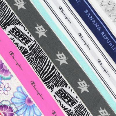 China Elastic fashion customized jacquard printed elastic waistband for underwear printed elastic ribbon for sale