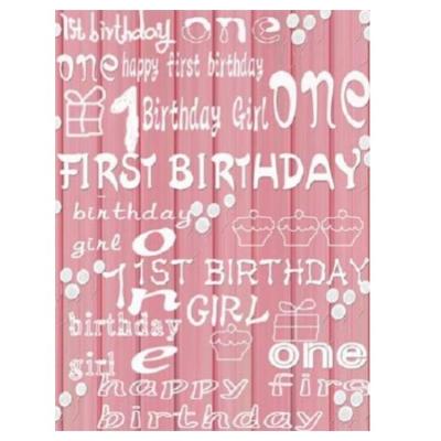 China Happy Birthday Seamless Themed Party Kids Background Professional Polyester Background For Photostudio for sale