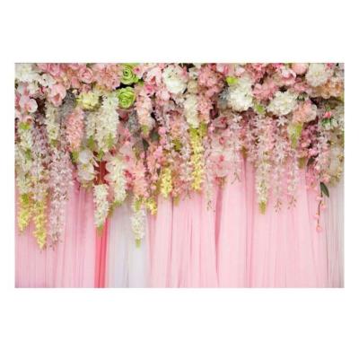 China Photography Screens Panel Flower Wall Wedding Seamless Background For Party for sale