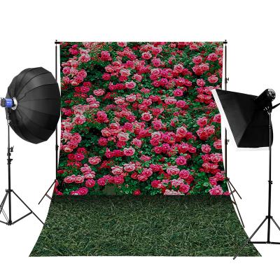 China Seamless Flowers Wall Background Rose Backdrops For Photo Photography Studio for sale