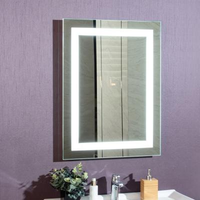 China Custom Smart LED Mirror Bathroom Rectangle Touch Screen Wall Decor Smart Mirror Lighted Frameless Lighted Bathroom Decoration for sale