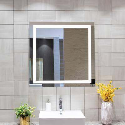 China Bathroom Mirror Lighted Shower Illuminated Fogless Bath LED Mirror Smart Durable Modern Wall Mount Luxury Rectangle EMI.19.LED for sale